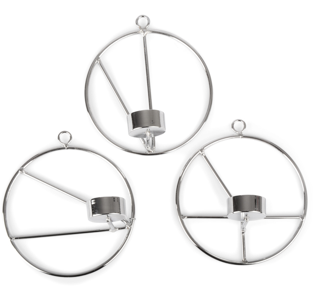 Väggljushållare Lines, liten, 3-pack - Form Living